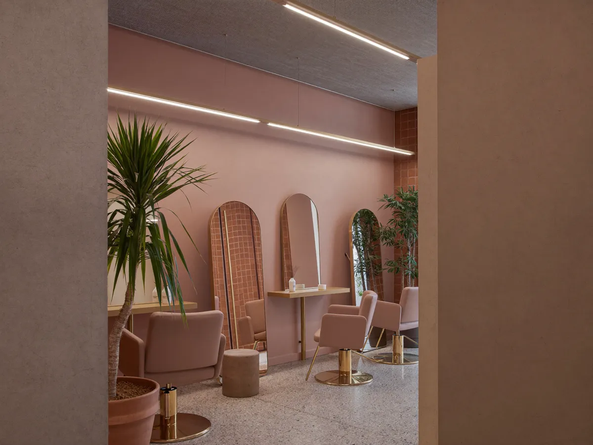 The studio in colour